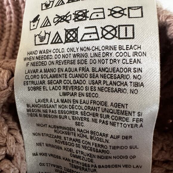 Guess sweater Chucky ribs Women XL Blush Cotton Blend Zip arm - Picture 16 of 16